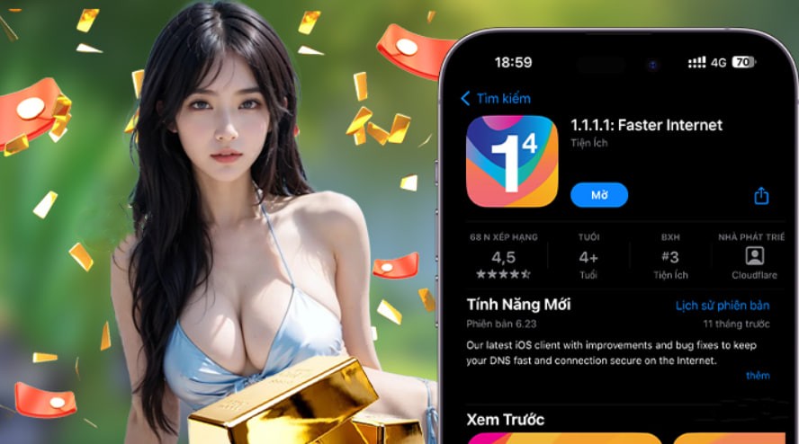 Hình ảnh quảng cáo của az668 hiển thị nền tảng và các lợi ích